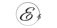 A black and white logo with the letter e, designed for a professional organizer.