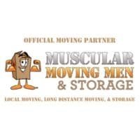 Muscular moving men, professional organizer.